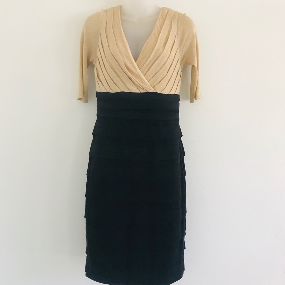 Gold/Black Dress